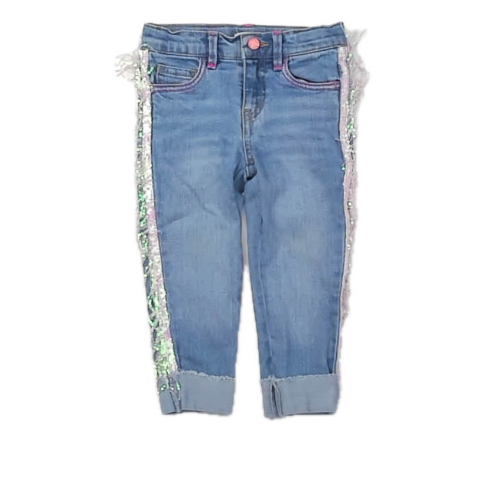 Billieblush Girls Blue | Pink Sequins Jeans size: 2T